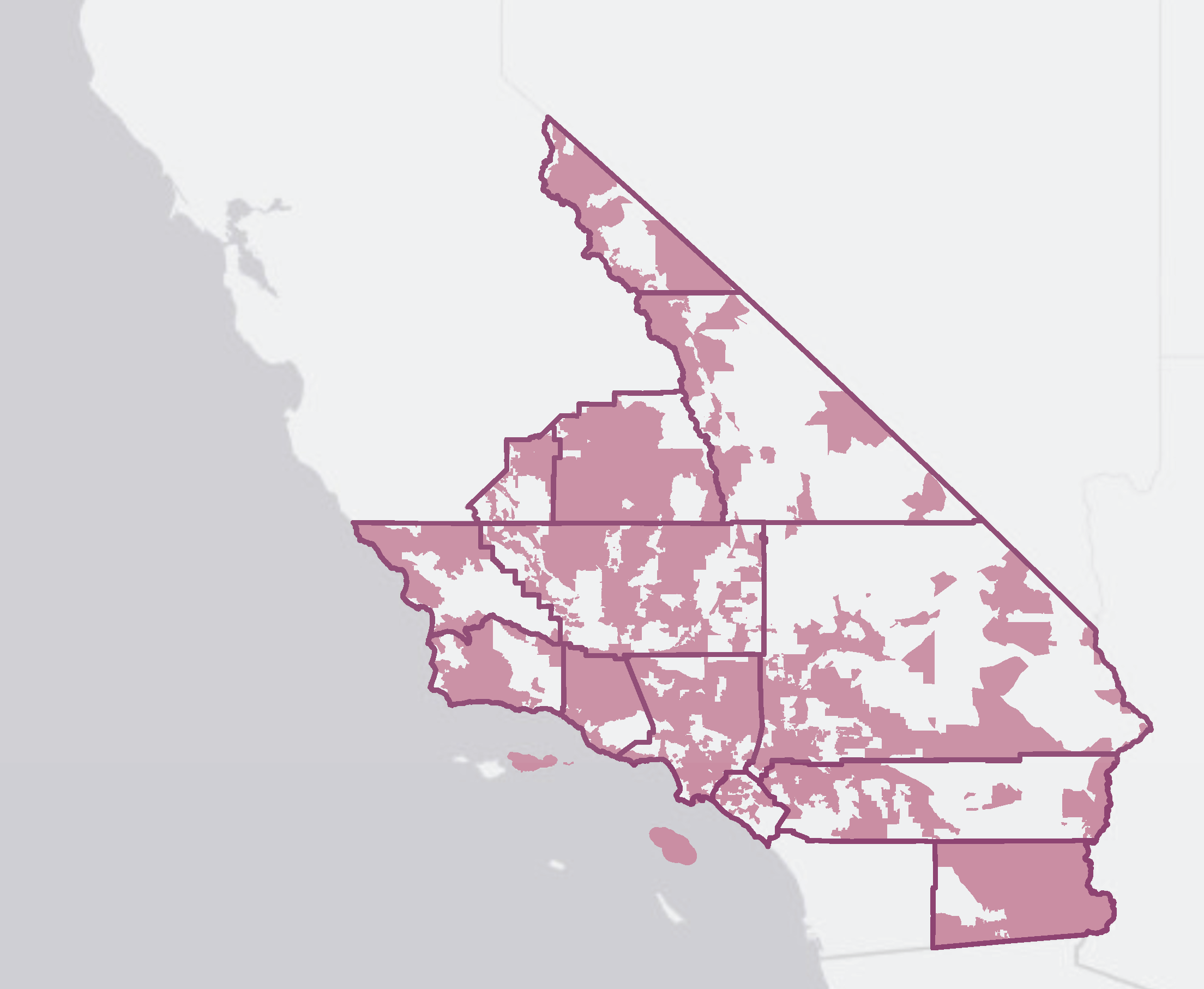 Map of SoCalREN service areas